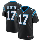 Xavier Legette Carolina Panthers 2024 NFL First Round Pick Game Player Jersey Black