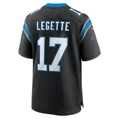 NFL Xavier Legette Carolina Panthers 2024 NFL First Round Pick Game Player Jersey - Black