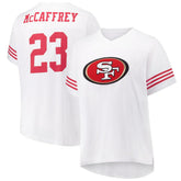 NFL Christian McCaffrey San Francisco 49ers Women's Plus Size Fashion Jersey - White for sale