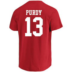 Brock Purdy San Francisco 49ers Big & Tall Player Name & Number T-Shirt Scarlet