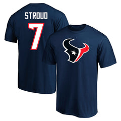 C.J. Stroud Houston Texans Big & Tall Player Name & Number T-Shirt Navy