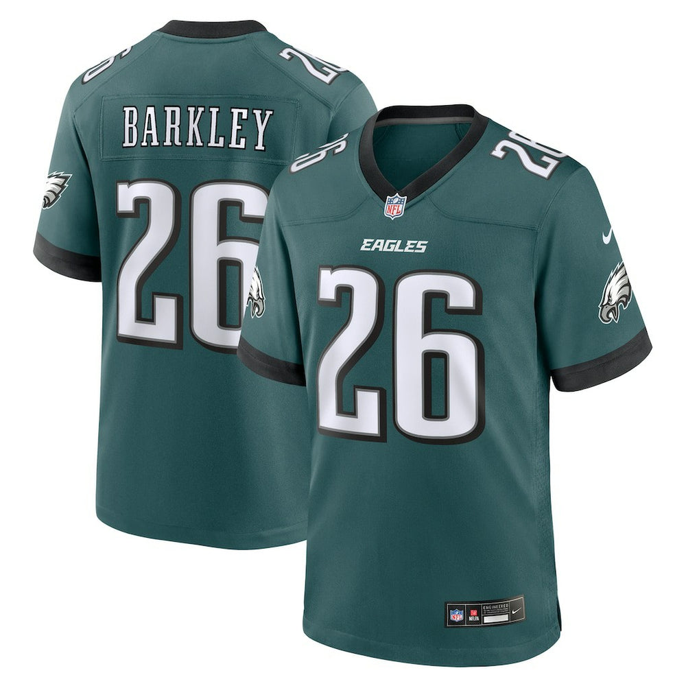 NFL Saquon Barkley Philadelphia Eagles Game Player Jersey - Midnight Green