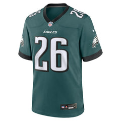 NFL Saquon Barkley Philadelphia Eagles Game Player Jersey - Midnight Green