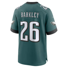 NFL Saquon Barkley Philadelphia Eagles Game Player Jersey - Midnight Green