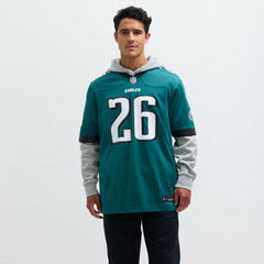 NFL Saquon Barkley Philadelphia Eagles Game Player Jersey - Midnight Green