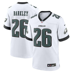 Saquon Barkley Philadelphia Eagles Game Jersey White