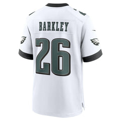 Saquon Barkley Philadelphia Eagles Game Jersey White