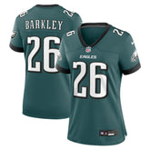 NFL Saquon Barkley Philadelphia Eagles Women's Game Player Jersey - Midnight Green