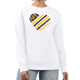 San Diego Padres G-III 4Her by Carl Banks Women's Heart Logo Fleece Pullover Sweatshirt - White Pullover
