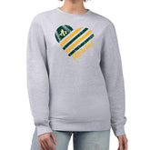 Athletics G-III 4Her by Carl Banks Women's Heart Logo Fleece Pullover Sweatshirt - Heather Gray Pullover