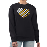 San Diego Padres G-III 4Her by Carl Banks Women's Heart Logo Fleece Pullover Sweatshirt - Black Pullover