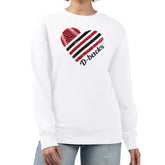 Arizona Diamondbacks G-III 4Her by Carl Banks Women's Heart Logo Fleece Pullover Sweatshirt - White Pullover
