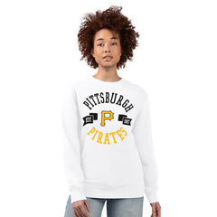 Pittsburgh Pirates G-III 4Her by Carl Banks Women's Team Logo Fleece Pullover Sweatshirt - White Pullover
