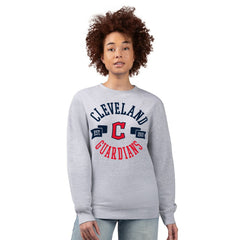 Cleveland Guardians G-III 4Her by Carl Banks Women's Team Logo Fleece Pullover Sweatshirt - Heather Gray Pullover