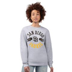 San Diego Padres G-III 4Her by Carl Banks Women's Team Logo Fleece Pullover Sweatshirt - Heather Gray Pullover