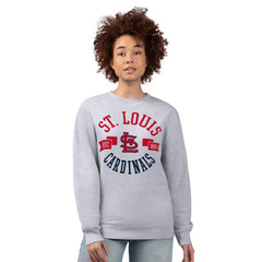 St. Louis Cardinals G-III 4Her by Carl Banks Women's Team Logo Fleece Pullover Sweatshirt - Heather Gray Pullover