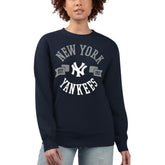 New York Yankees G-III 4Her by Carl Banks Women's Team Logo Fleece Pullover Sweatshirt - Navy Pullover