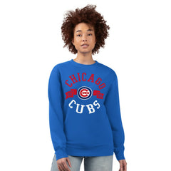 Chicago Cubs G-III 4Her by Carl Banks Women's Team Logo Fleece Pullover Sweatshirt - Royal Pullover
