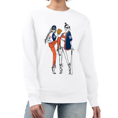 Detroit Tigers G-III 4Her by Carl Banks Women's Baseball Girls Fleece Pullover Sweatshirt - White Pullover