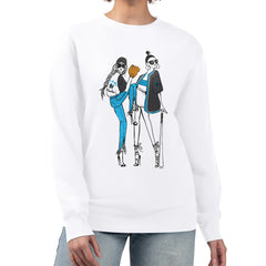 Miami Marlins G-III 4Her by Carl Banks Women's Baseball Girls Fleece Pullover Sweatshirt - White Pullover