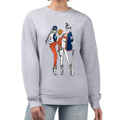 Detroit Tigers G-III 4Her by Carl Banks Women's Baseball Girls Fleece Pullover Sweatshirt - Heather Gray Pullover