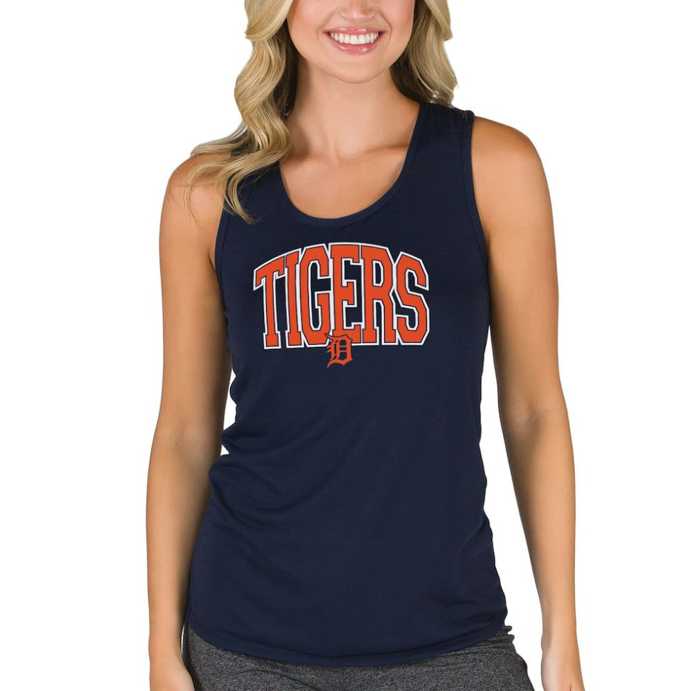 Detroit Tigers Concepts Sport Women's Marathon Racerback Tank Top - Navy Tanks