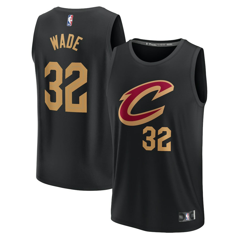 NBA Dean Wade Cleveland Cavaliers Youth Fast Break Replica Player Jersey sale - Statement Editi- Black