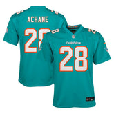 NFL De��Von Achane Miami Dolphins Youth Game Jersey - Aqua