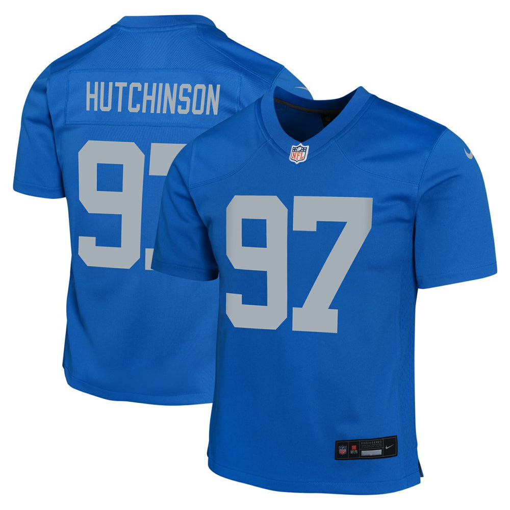 NFL Aidan Hutchinson Detroit Lions Youth Game Jersey - Blue