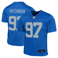 NFL Aidan Hutchinson Detroit Lions Youth Game Jersey - Blue
