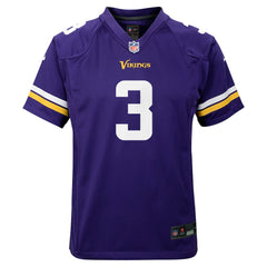 NFL Jordan Addison Minnesota Vikings Youth Game Jersey - Purple