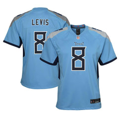 NFL Will Levis Tennessee Titans Youth Game Jersey - Light Blue
