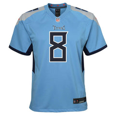 NFL Will Levis Tennessee Titans Youth Game Jersey - Light Blue