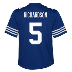 NFL Anthony Richardson Sr. Indianapolis Colts Youth Game Jersey - Royal