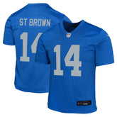 NFL Amon-Ra St. Brown Detroit Lions Youth Game Jersey - Blue