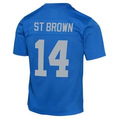 NFL Amon-Ra St. Brown Detroit Lions Youth Game Jersey - Blue