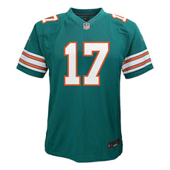 Jaylen Waddle Miami Dolphins Youth Game Jersey Aqua