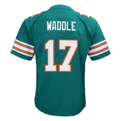 Jaylen Waddle Miami Dolphins Youth Game Jersey Aqua