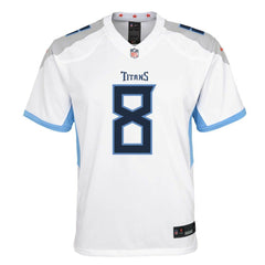 NFL Will Levis Tennessee Titans Youth Game Jersey - White