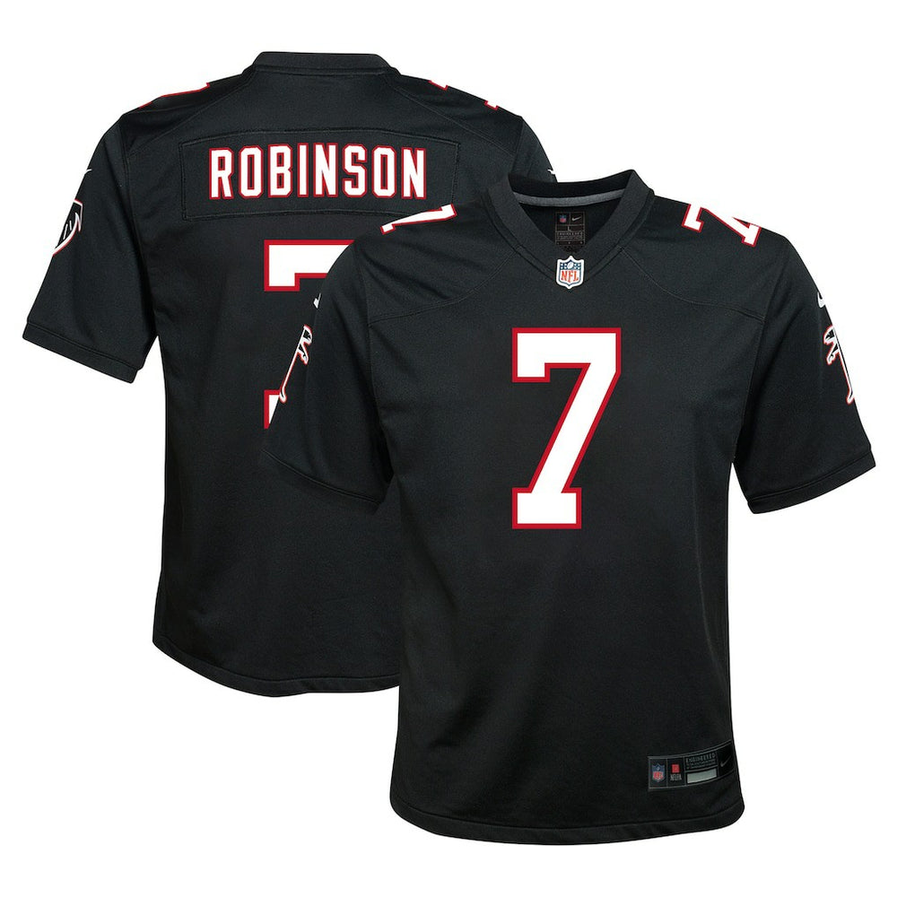 NFL Bijan Robinson Atlanta Falcons Youth Game Jersey - Black