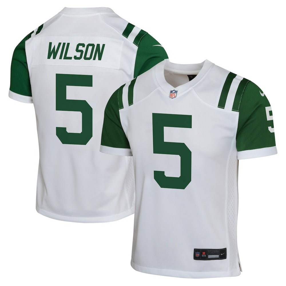 NFL Garrett Wilson New York Jets Youth Game Jersey - White