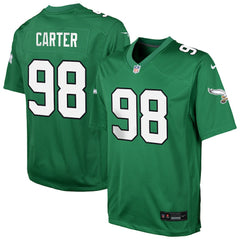 NFL Jalen Carter Philadelphia Eagles Youth Game Jersey - Kelly Green