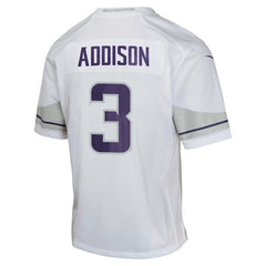 NFL Jordan Addison Minnesota Vikings Youth Game Jersey - White