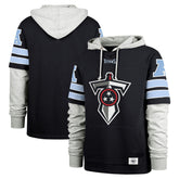 Tennessee Titans '47 Double Header Blitz Cornerback Pullover Hoodie Navy