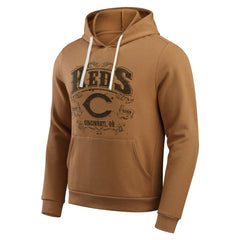 Cincinnati Reds Darius Rucker Collection by Fanatics Camp Fleece Pullover Hoodie - Tan Hoodies