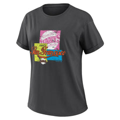 San Francisco Giants WEAR by Erin Andrews Women's Domestic Box Color Boyfriend T-Shirt - Charcoal T-shirts