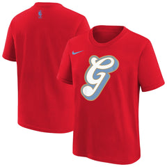 Memphis Grizzlies Youth 2025/26 City Edition Essential Logo T-Shirt Red