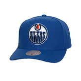 NHL Edmonton Oilers Mitchell & Ness Core Team Ground Pro Adjustable Hat - Navy