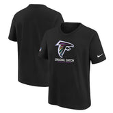 Atlanta Falcons Youth 2024 NFL Crucial Catch T-Shirt Black
