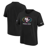 San Francisco 49ers Youth 2024 NFL Crucial Catch T-Shirt Black